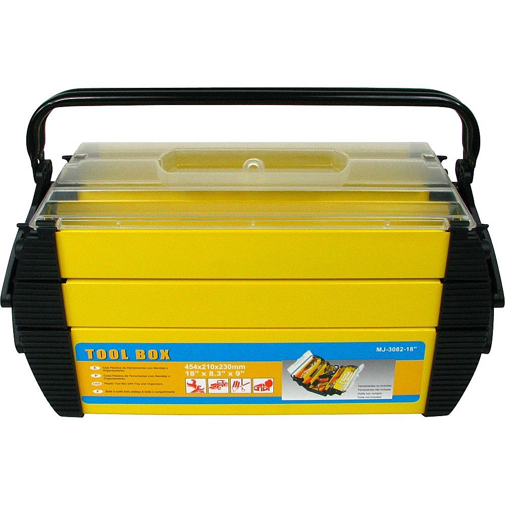 Hawk Deluxe Steel and Plastic Tool Box 18 By 80.25 By 80.75-Inch