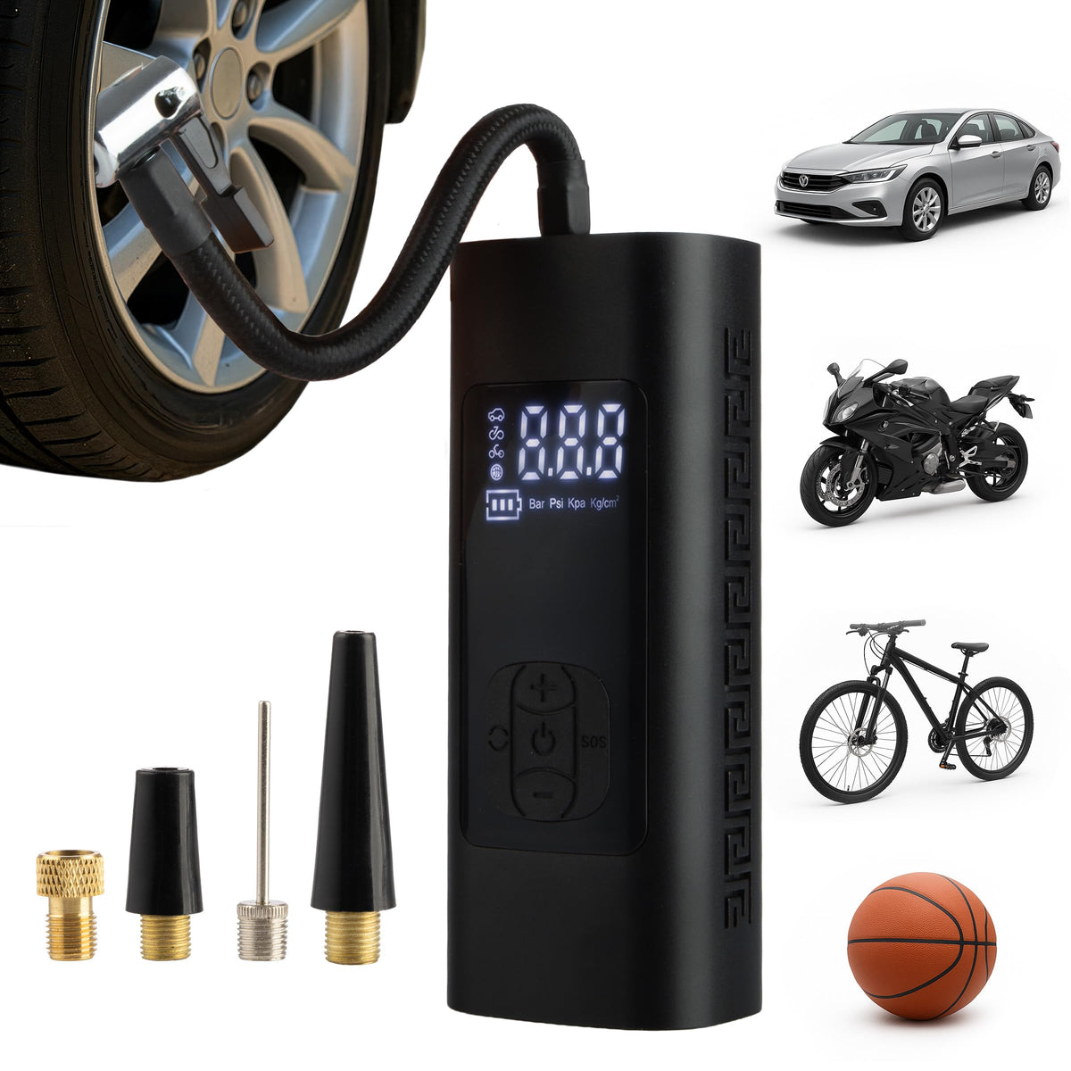 Tire Inflator Portable Air Compressor for Car Tires