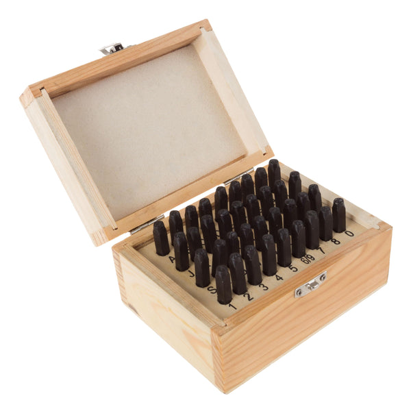 36-Piece Letter and Number Steel Punch Stamp Set