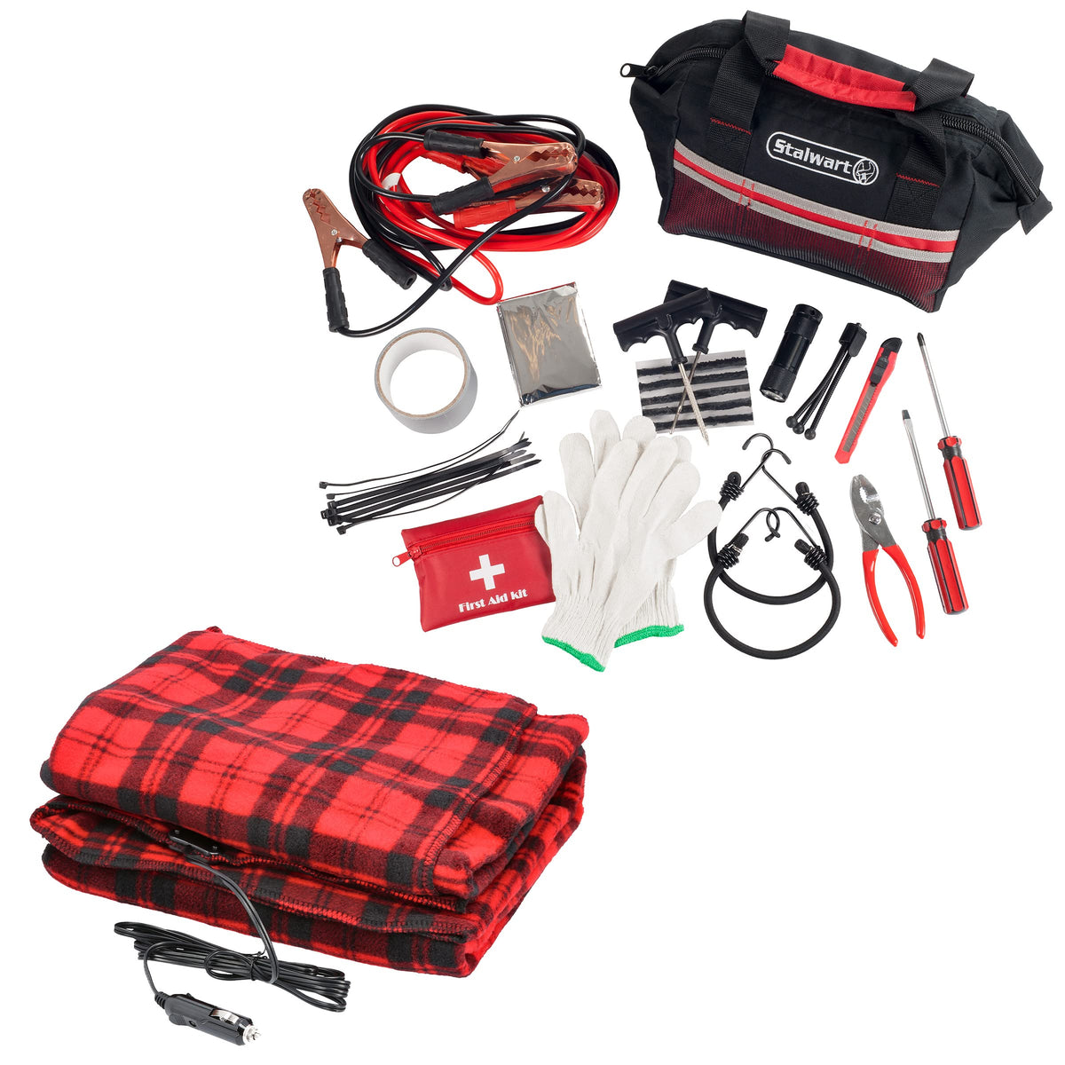 Car Emergency Kit with Carrying Case