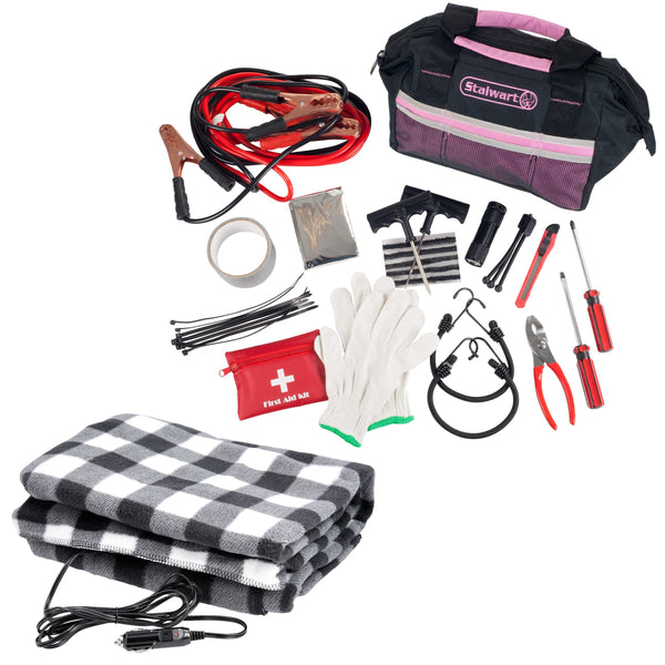Car Emergency Kit with Carrying Case