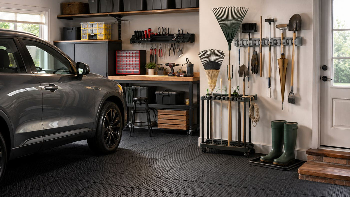 Garage storage that clears the floor
