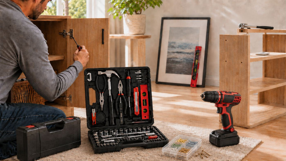 A household tool kit that has what you need